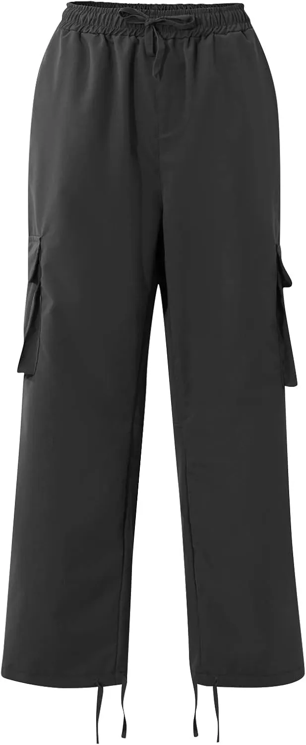 GOFULY Mens Cargo Pants Baggy Fashion Sweatpants with Pockets and Draw String with Pocket Casual Pants Joggers Trousers