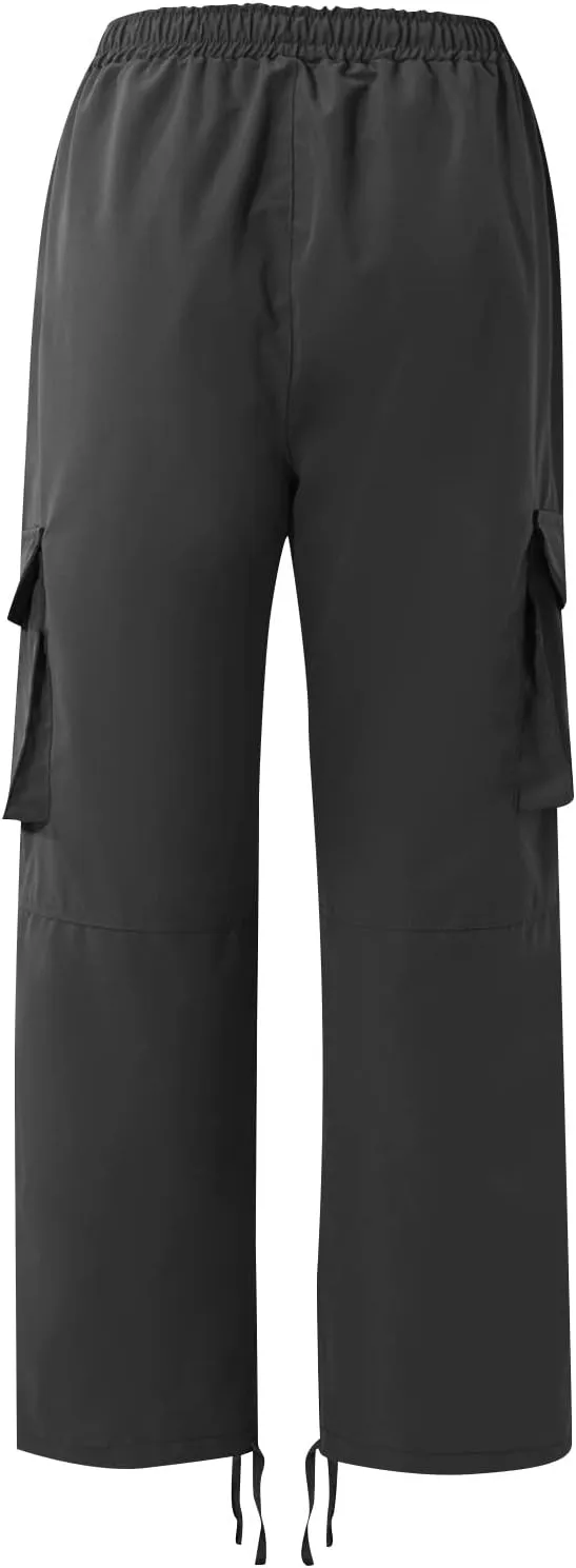 GOFULY Mens Cargo Pants Baggy Fashion Sweatpants with Pockets and Draw String with Pocket Casual Pants Joggers Trousers