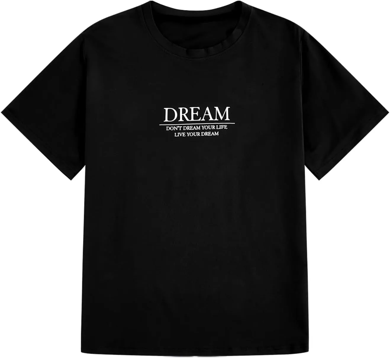 GORGLITTER Men's Cool Graphic T Shirts Oversized Short Sleeve Drop Shoulder Crewneck Tee Top