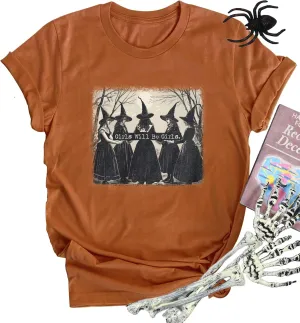 Halloween T Shirt Sanderson Sisters Bed and Breakfast Funny Letter Print Women Short Sleeve Graphic Tees Tops