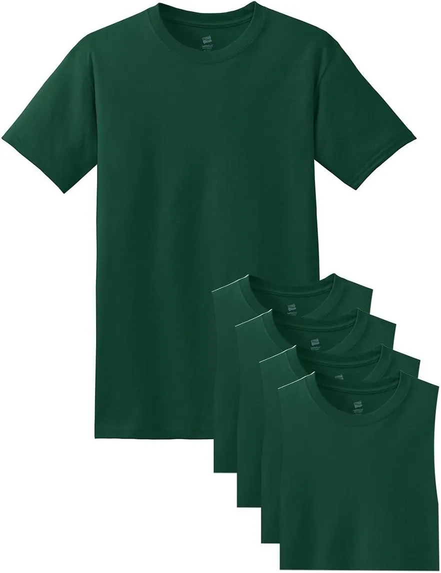 Hanes Men's ComfortSoft 6 Pack Crew Neck Tee