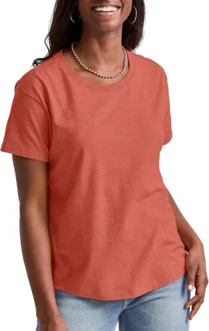Hanes Women's Tri-Blend Relaxed Fit T-Shirt, Oversized Lightweight Tee, Available in Plus Size