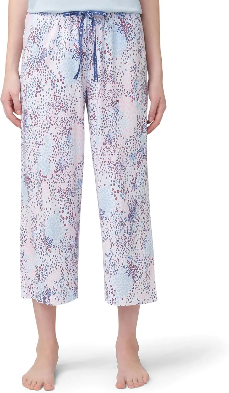 HUE Women's Spring Pajama Separates Soft Whimsical Print Flowers, Animals, Garden Themed Pjs, Cocktails