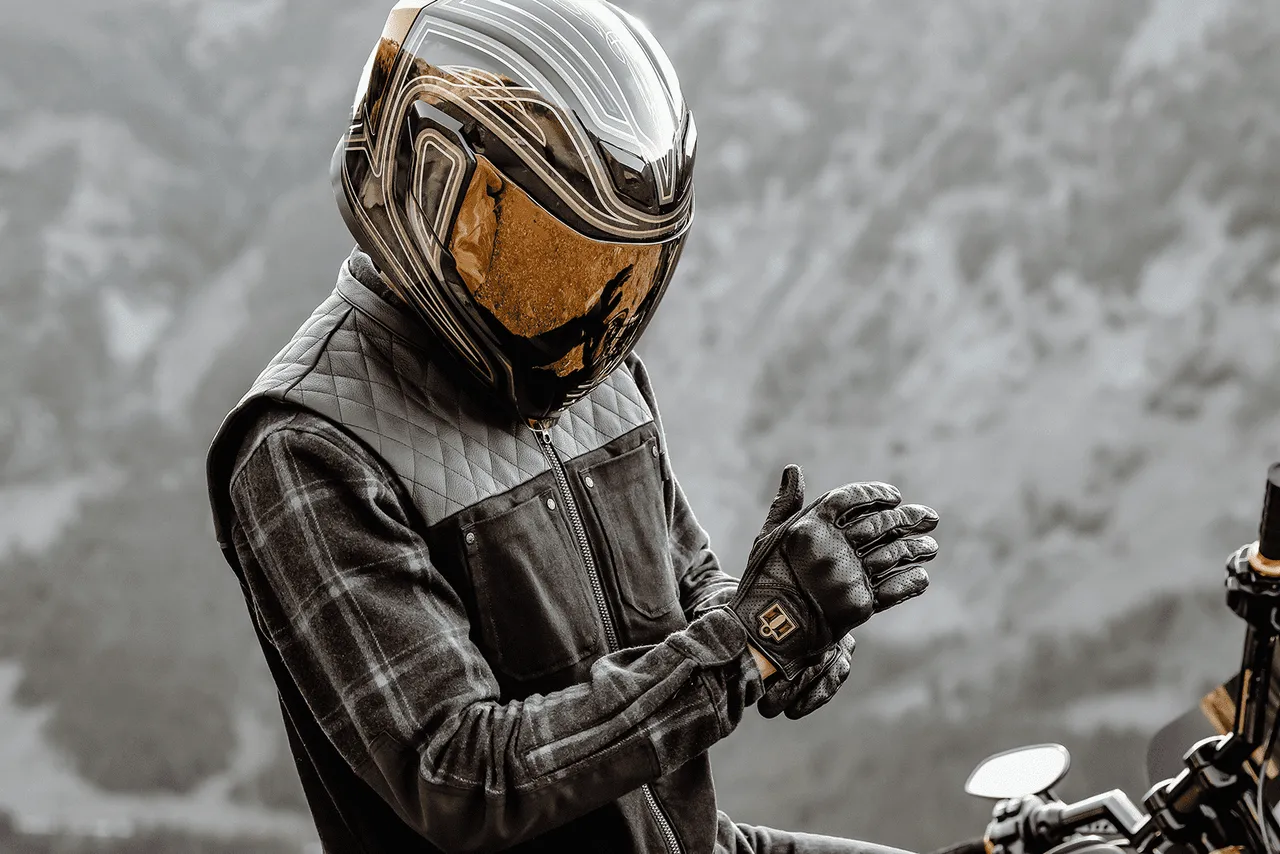 Icon Chamonix Denim Motorcycle Vest