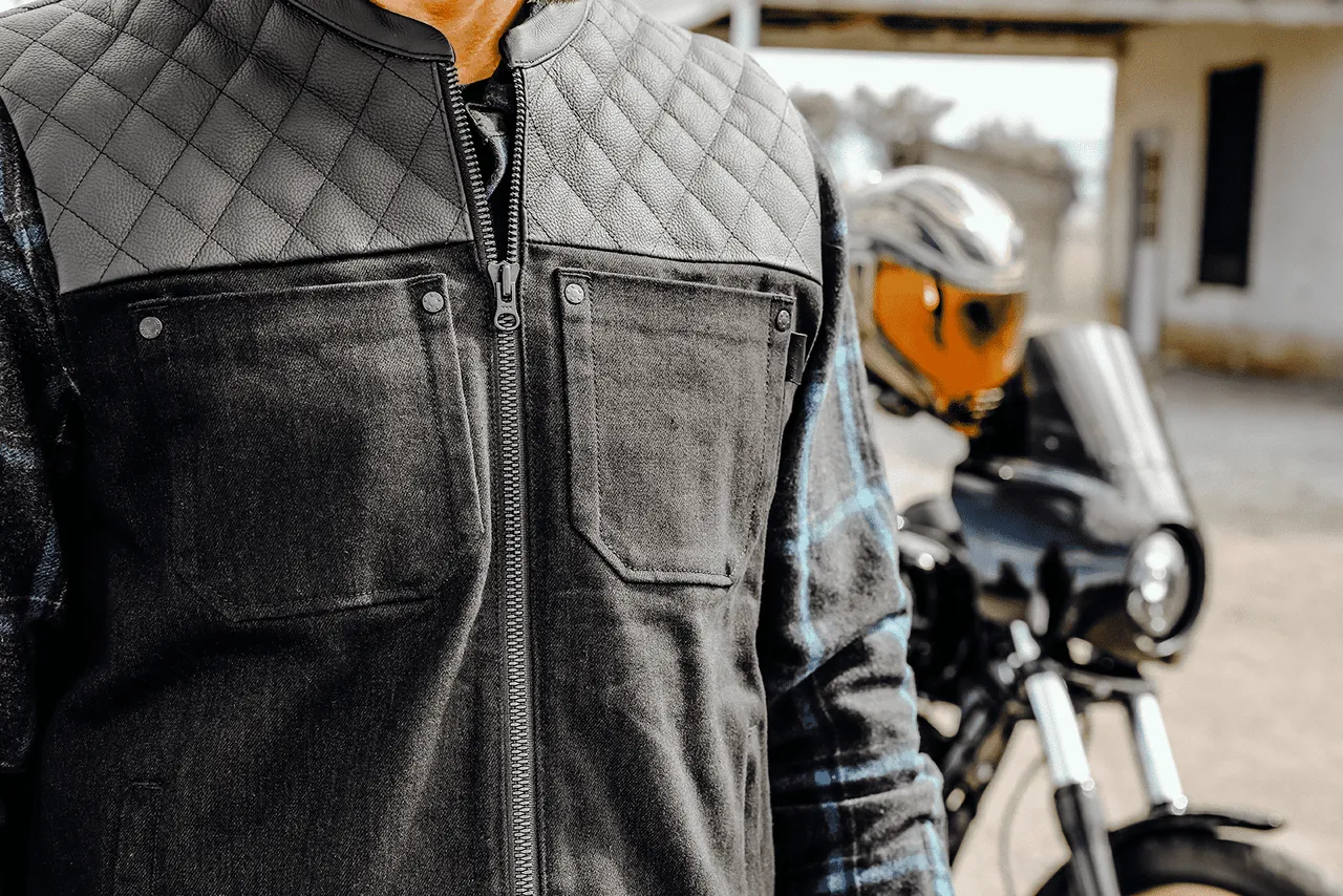 Icon Chamonix Denim Motorcycle Vest