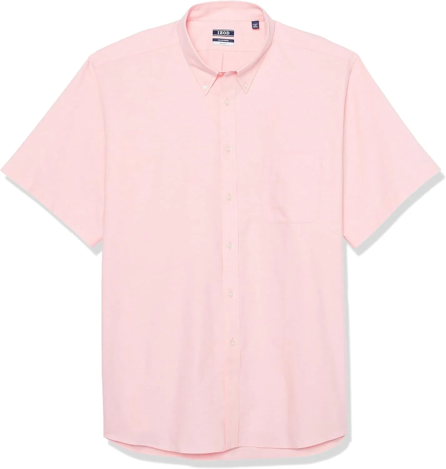 IZOD Men's Dress Shirt Regular Fit Short Sleeve Stretch