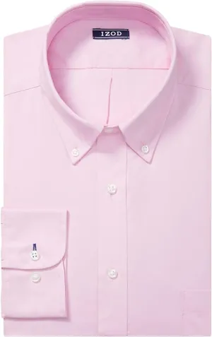 IZOD Men's Fit Dress Shirts Stretch Solid (Big and Tall)