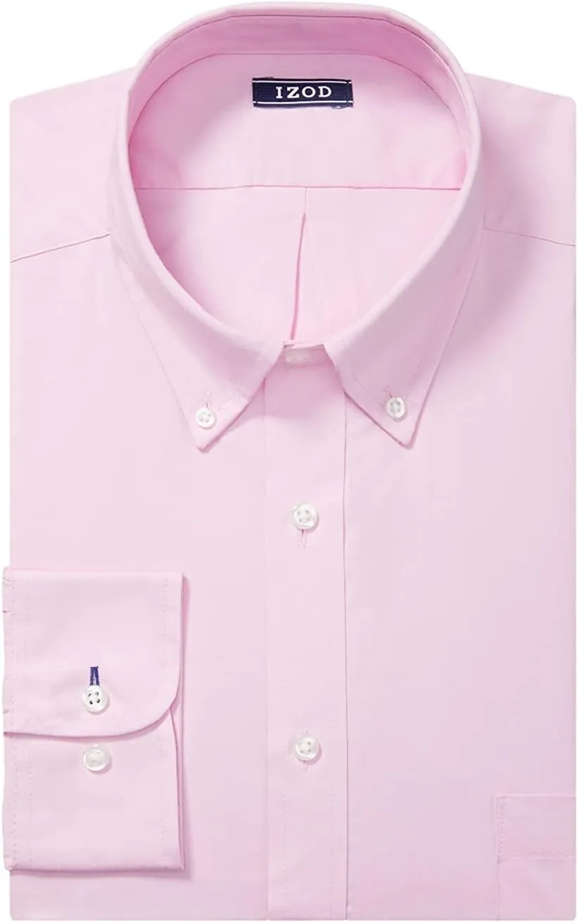 IZOD Men's Fit Dress Shirts Stretch Solid (Big and Tall)