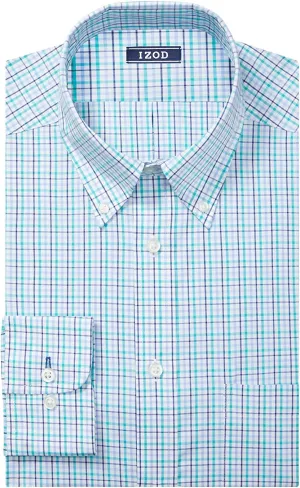 IZOD Men's Fit Dress Shirts Stretch Solid (Big and Tall)