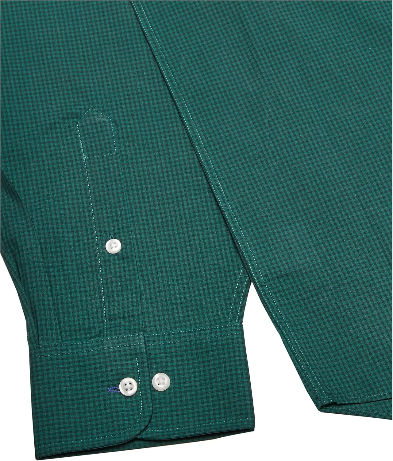 IZOD Men's Regular Fit Stretch Check Buttondown Collar Dress Shirt