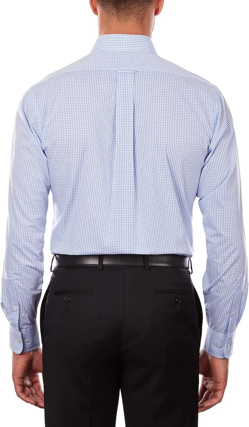 IZOD Men's Regular Fit Stretch Check Buttondown Collar Dress Shirt