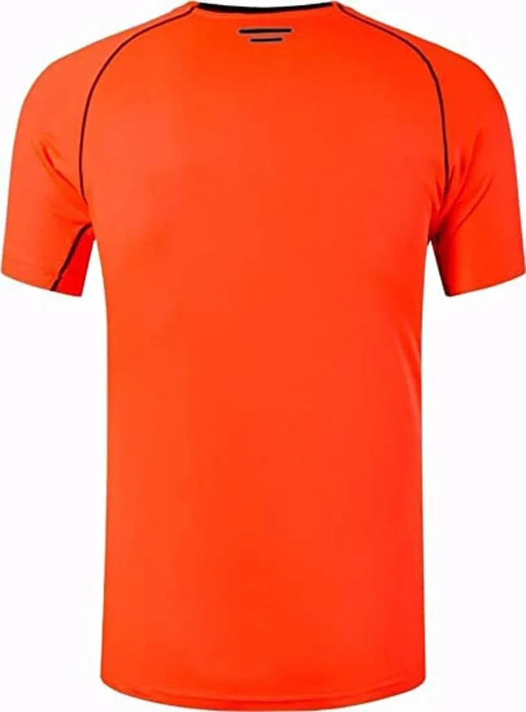 jeansian Men's Slim Fit Sport Breathable Quick Dry Short Sleeve T-Shirts Tee Tshirt Running Tennis Bowling LSL146
