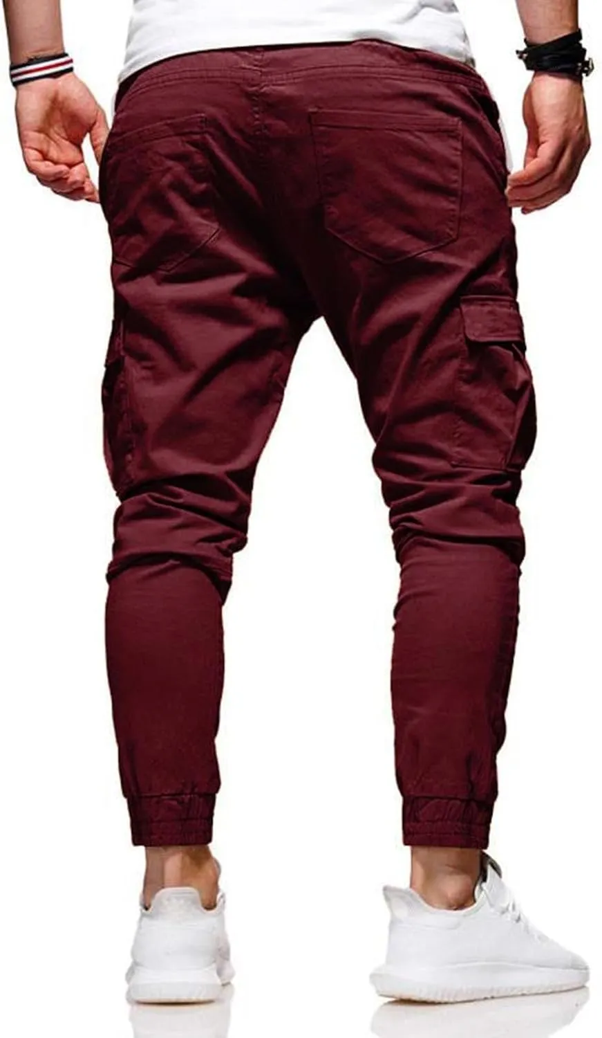 Jogging Pants Men Sport Running Cargo Pant Work Casual Trousers Slim Fit Lightweight Sweatpants Fall Winter Spring