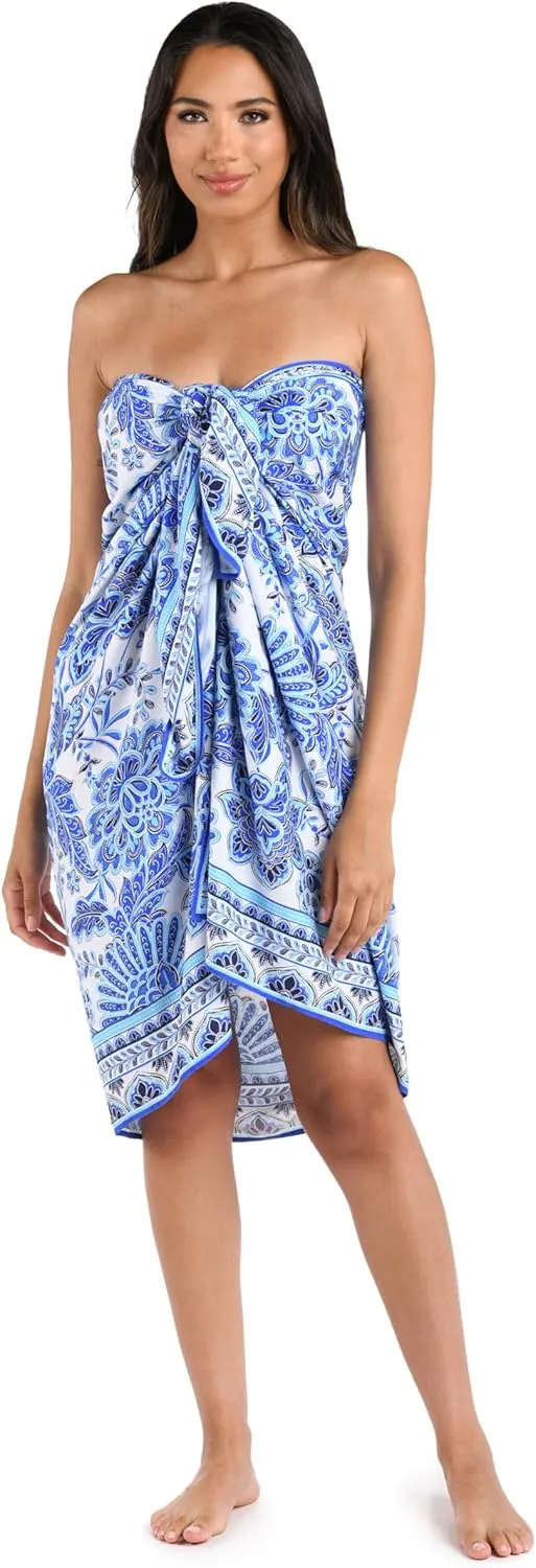 La Blanca Women's Standard Pareo Wrap Swimsuit Cover Up