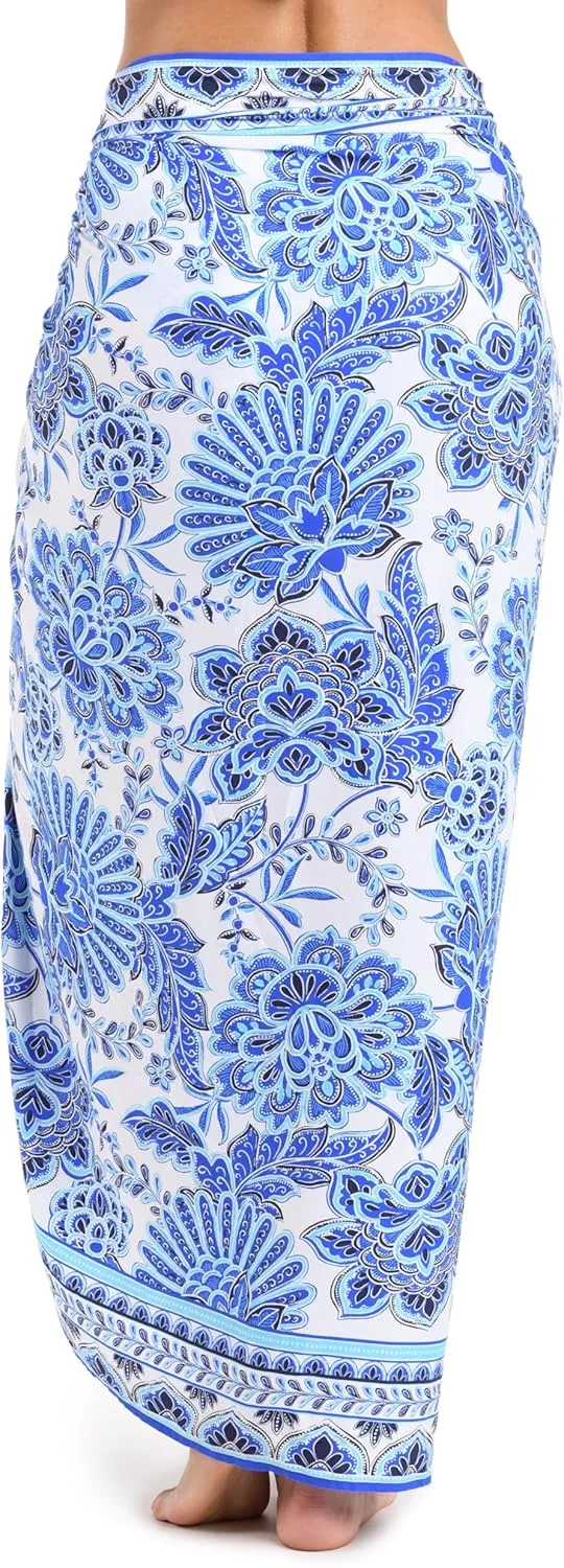 La Blanca Women's Standard Pareo Wrap Swimsuit Cover Up