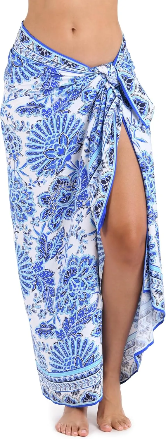 La Blanca Women's Standard Pareo Wrap Swimsuit Cover Up