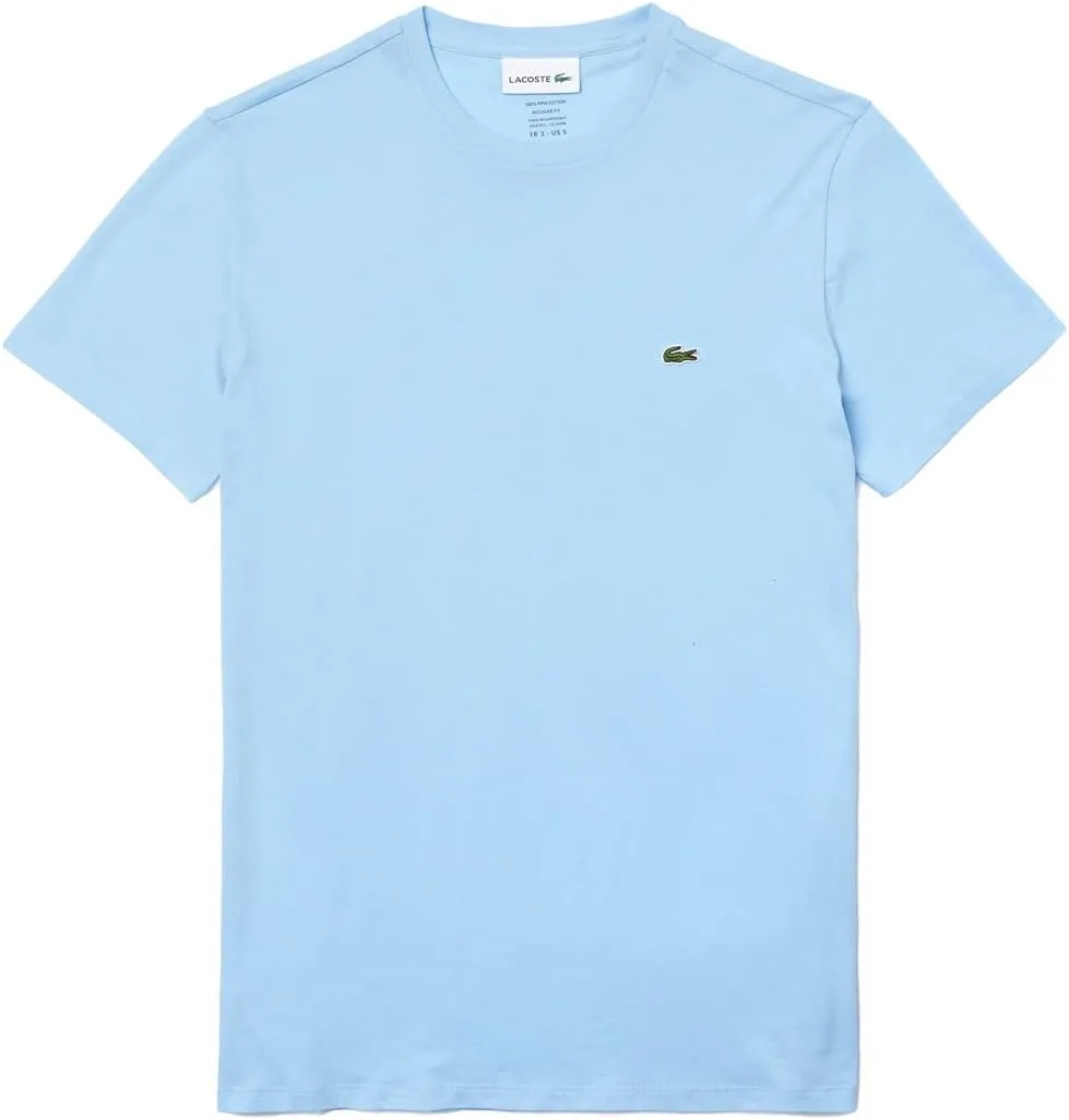 Lacoste Men's Short Sleeve Pima Jersey Crew Neck Tee