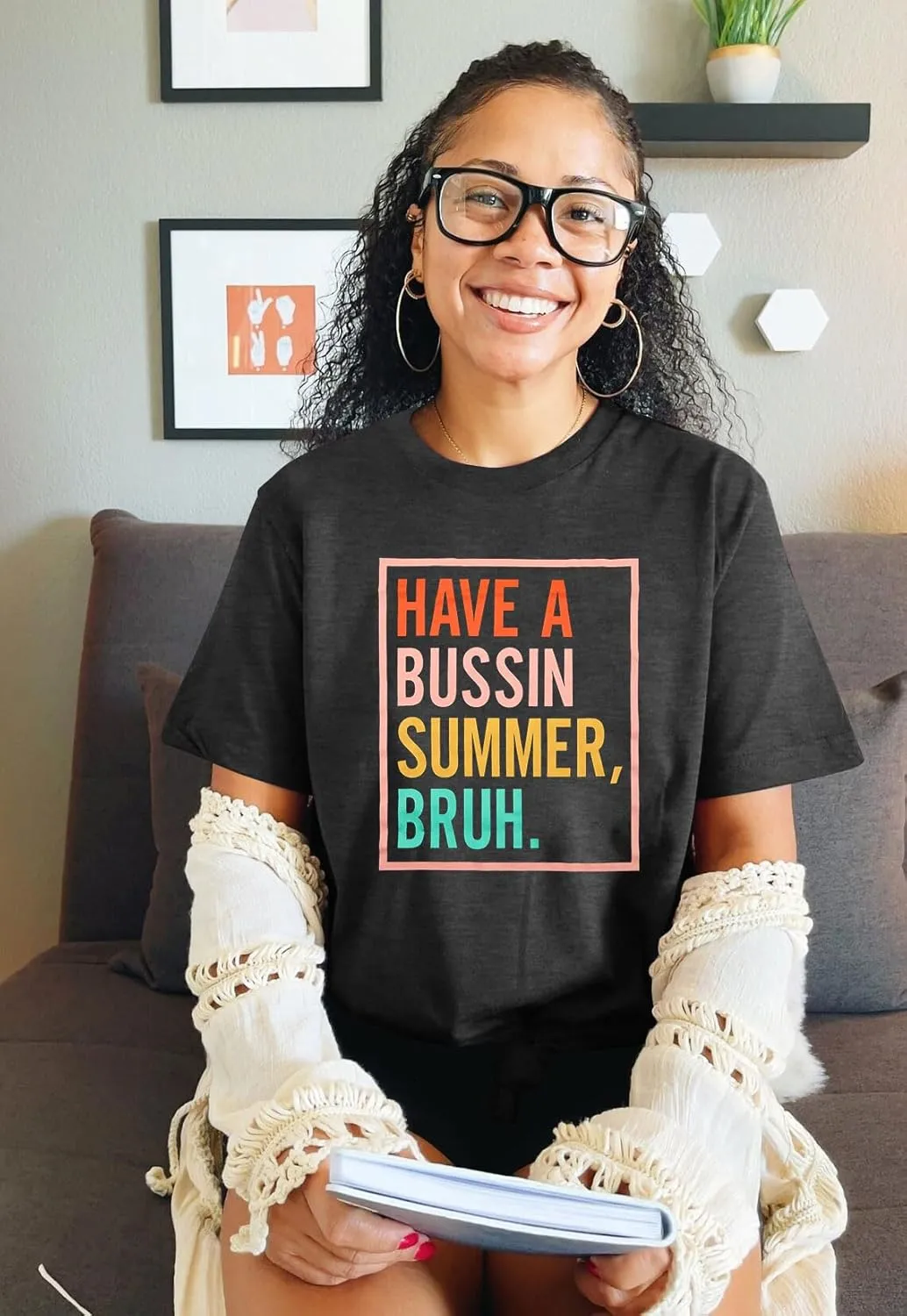 Last Day of School Shirt Women Have A Bussin Summer Bruh T- Shirt Teacher Life Tops School Is Out for Summer Clothes