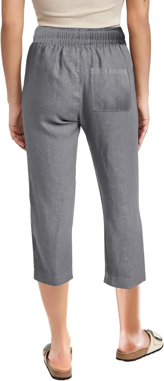 LCMTWX Capri Leggings for Women Elastic Pants for Women Fashion Casual Fashion Shorts Trousers Solid Ppants Yoga Workout