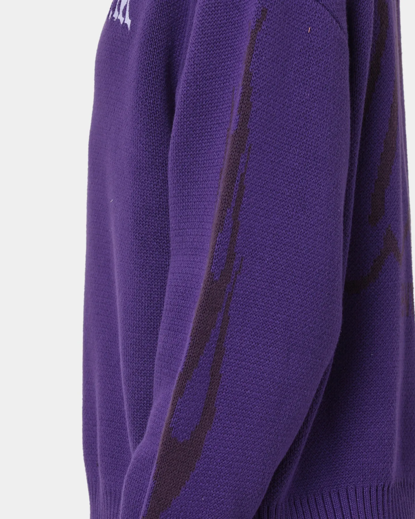 Loiter Void Knit Sweater Purple