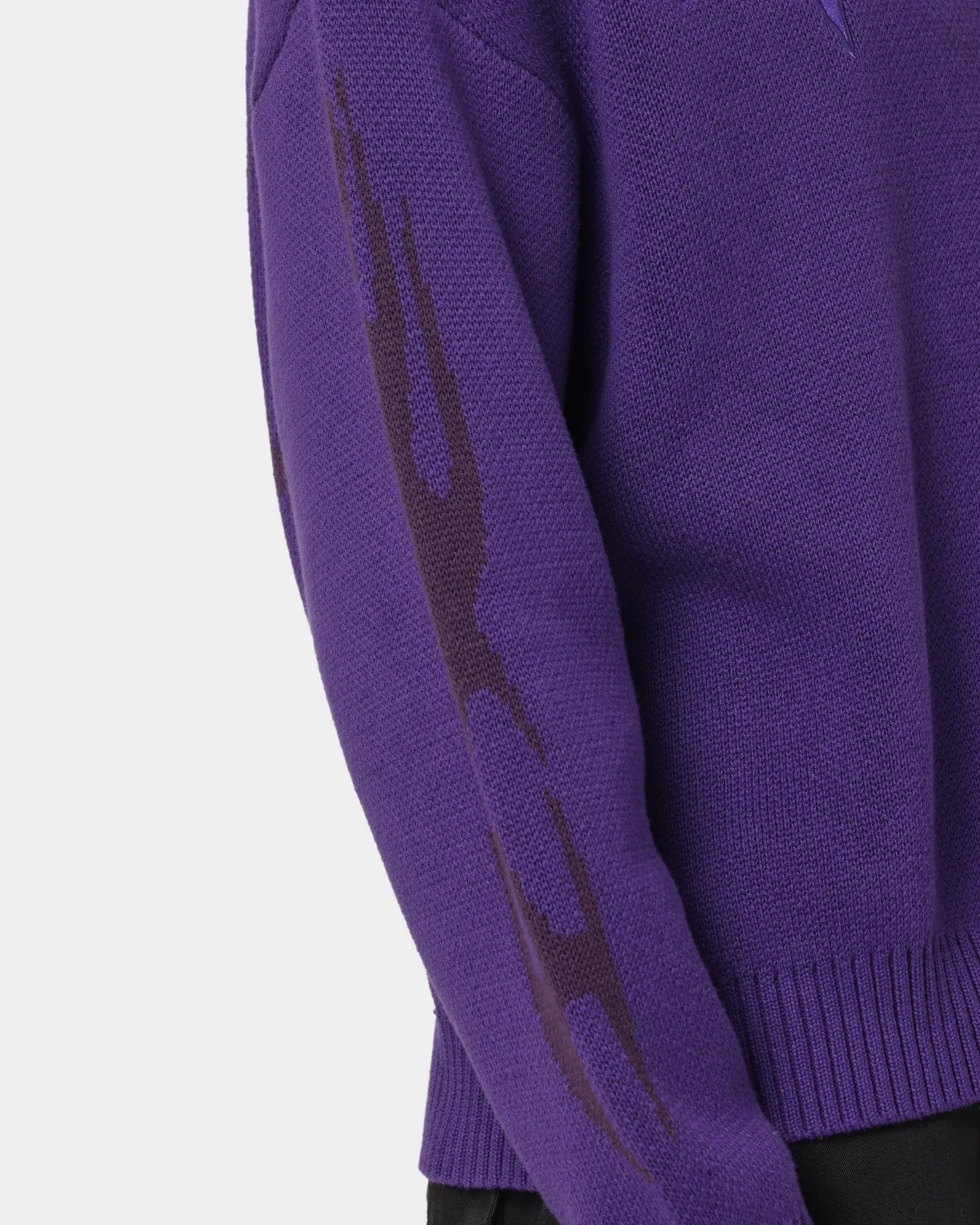 Loiter Void Knit Sweater Purple