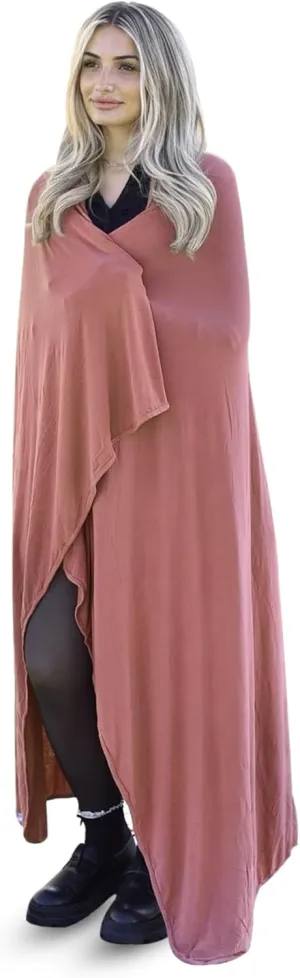 Luxury Cooling Travel Blanket - Stretchy, Lightweight Soft & Breathable Shawl Wraps for Women