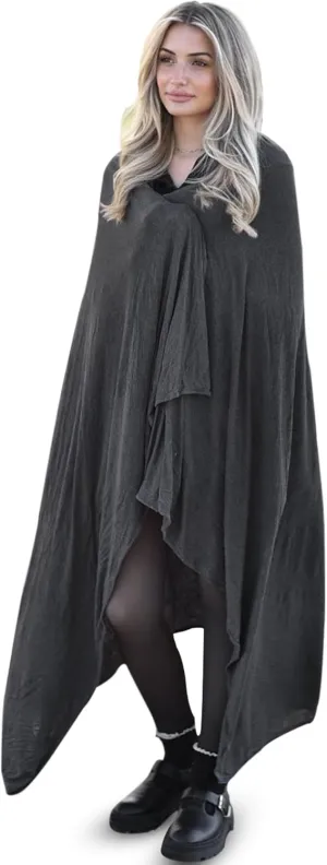 Luxury Cooling Travel Blanket - Stretchy, Lightweight Soft & Breathable Shawl Wraps for Women