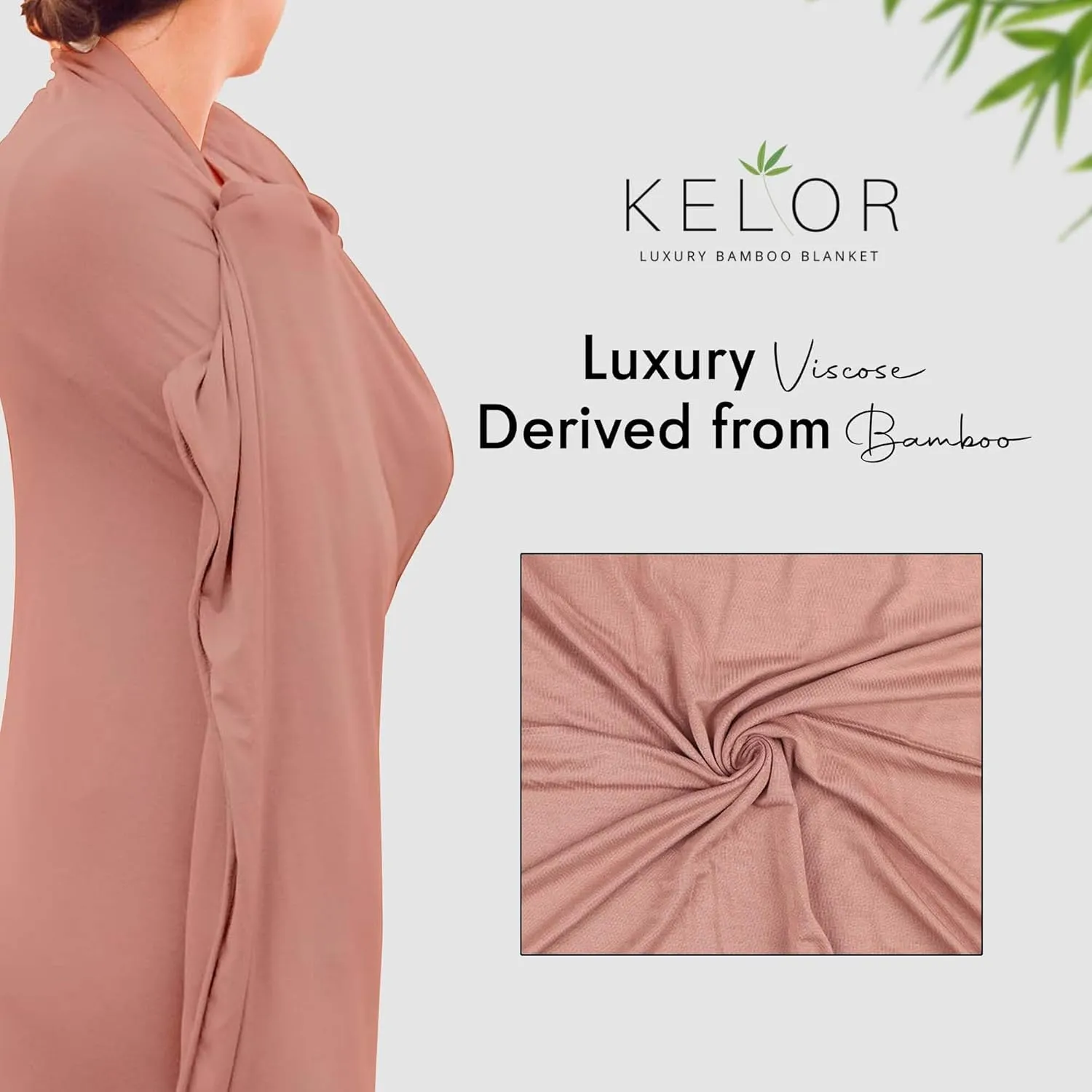 Luxury Cooling Travel Blanket - Stretchy, Lightweight Soft & Breathable Shawl Wraps for Women