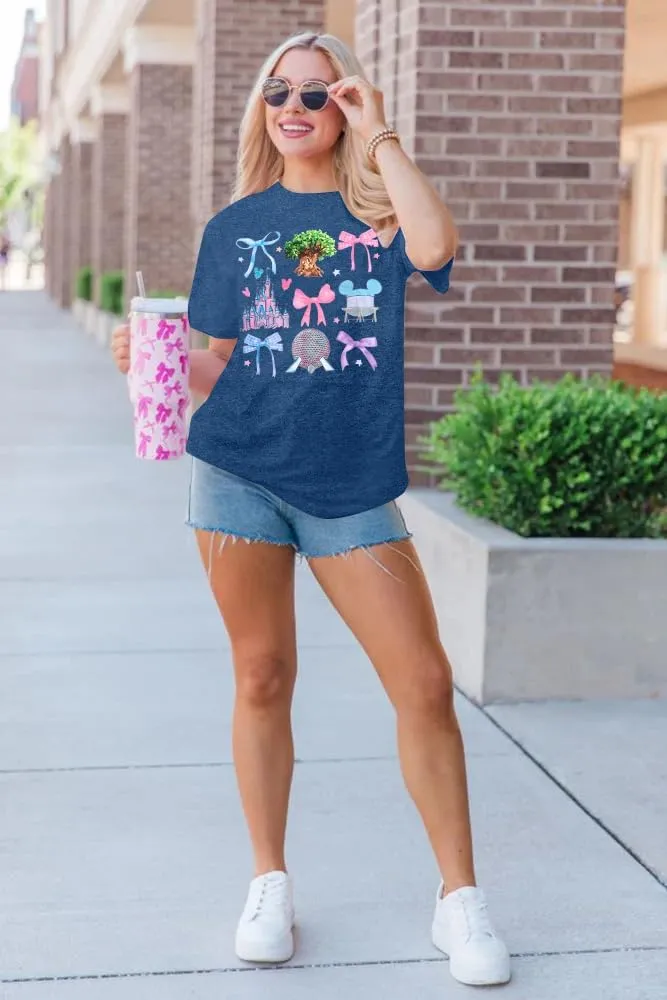 Magical Shirt for Women Magic Kingdom Shirts Castle Graphic T Shirt Family Vacation Tee Casual Holiday Tops