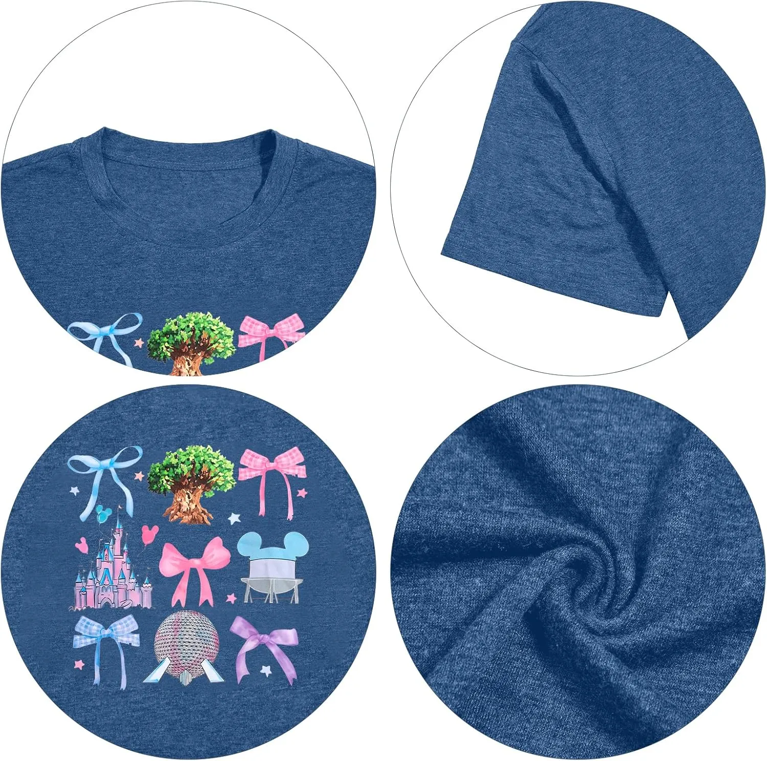 Magical Shirt for Women Magic Kingdom Shirts Castle Graphic T Shirt Family Vacation Tee Casual Holiday Tops