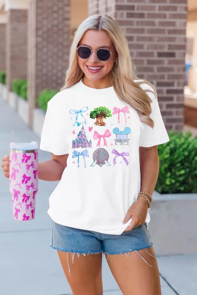 Magical Shirt for Women Magic Kingdom Shirts Castle Graphic T Shirt Family Vacation Tee Casual Holiday Tops