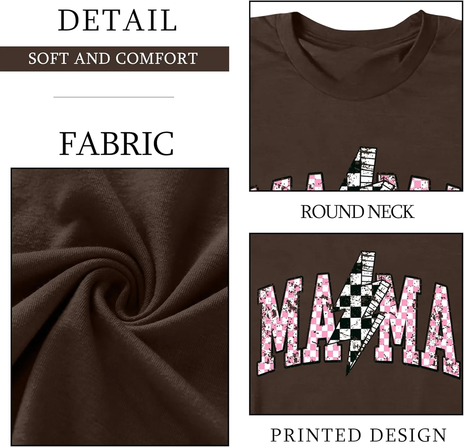 Mama Shirt for Women Floral Mama Tshirt Mom Graphic Tee Mother's Day GIFS Tops