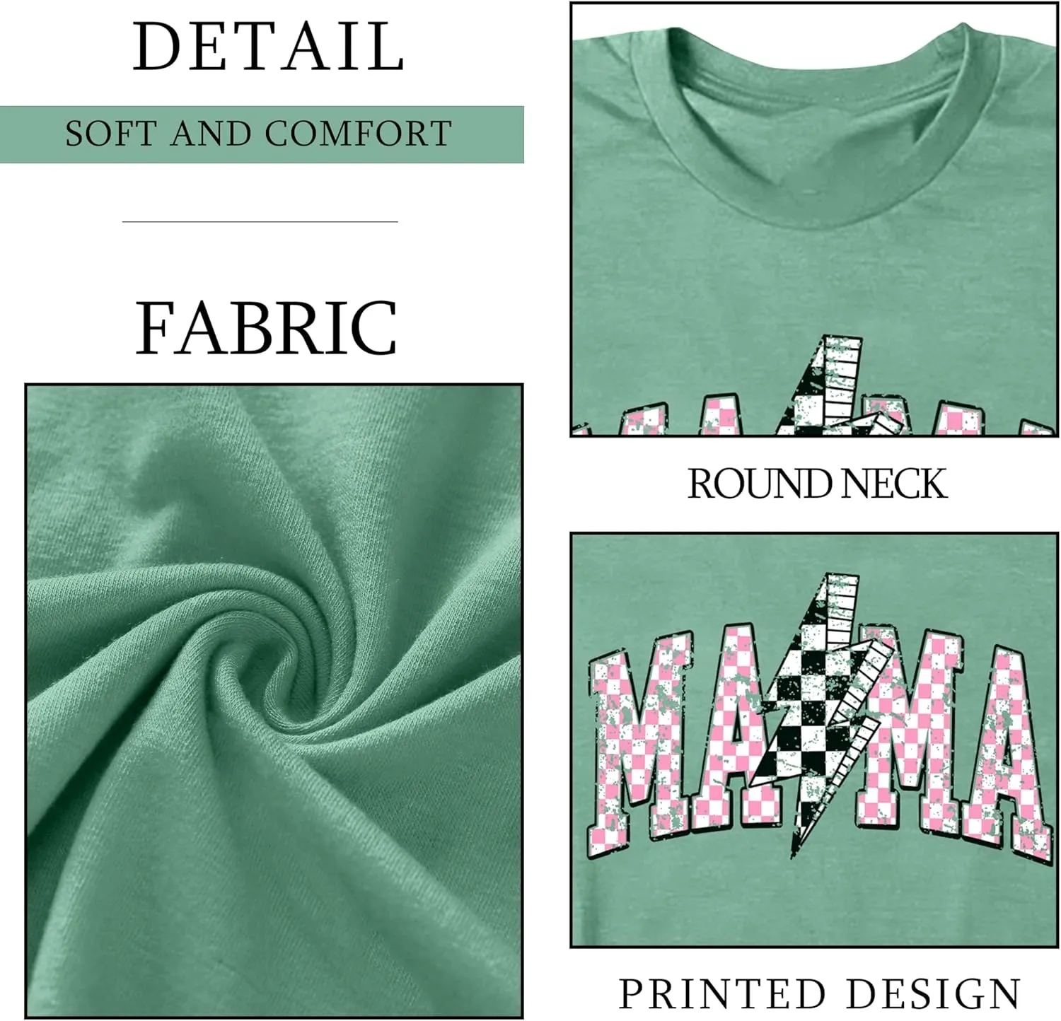 Mama Shirt for Women Floral Mama Tshirt Mom Graphic Tee Mother's Day GIFS Tops