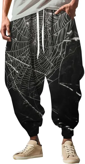 Men Hippih Harem Pants Fashion Street Feel Casual Sweatpants Mens Athletic Pants Hammer Pants Men's Yoga