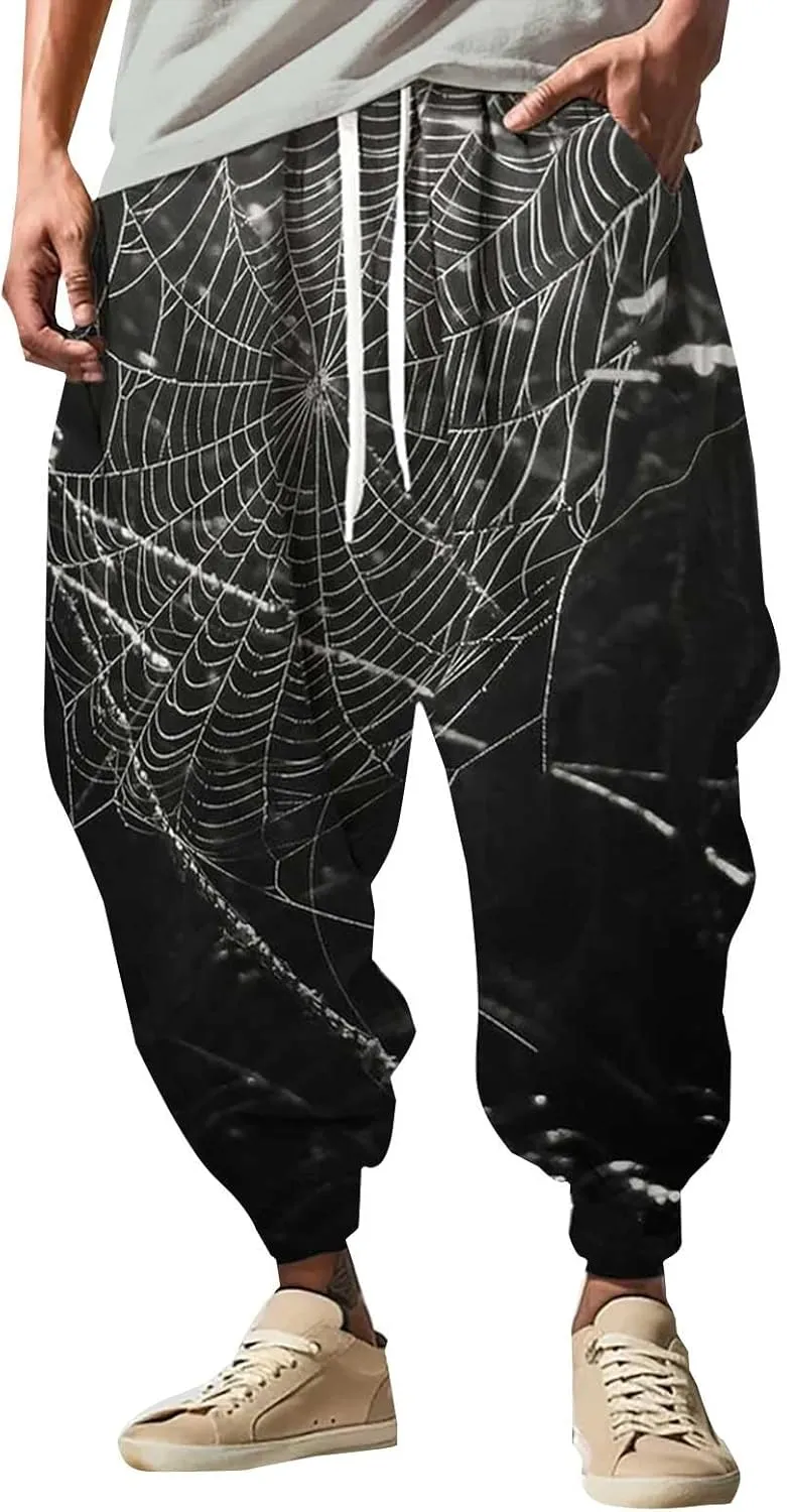 Men Hippih Harem Pants Fashion Street Feel Casual Sweatpants Mens Athletic Pants Hammer Pants Men's Yoga
