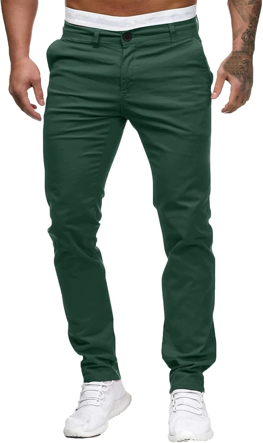 Men Joggers Men's Loose Straight Cotton Spring and Fall Casual Pants Men's Breathable Pants Athletic Pants Mens