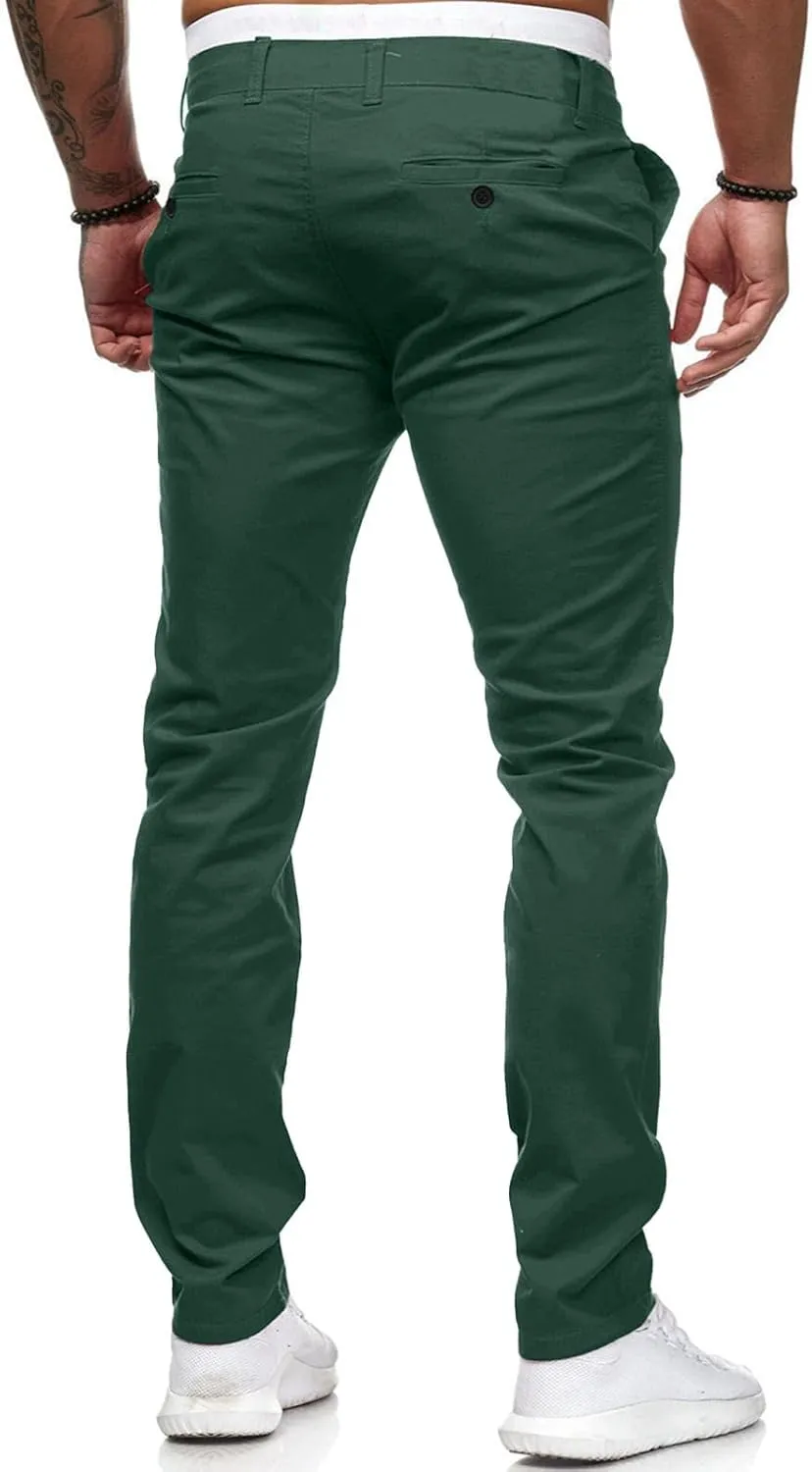 Men Joggers Men's Loose Straight Cotton Spring and Fall Casual Pants Men's Breathable Pants Athletic Pants Mens