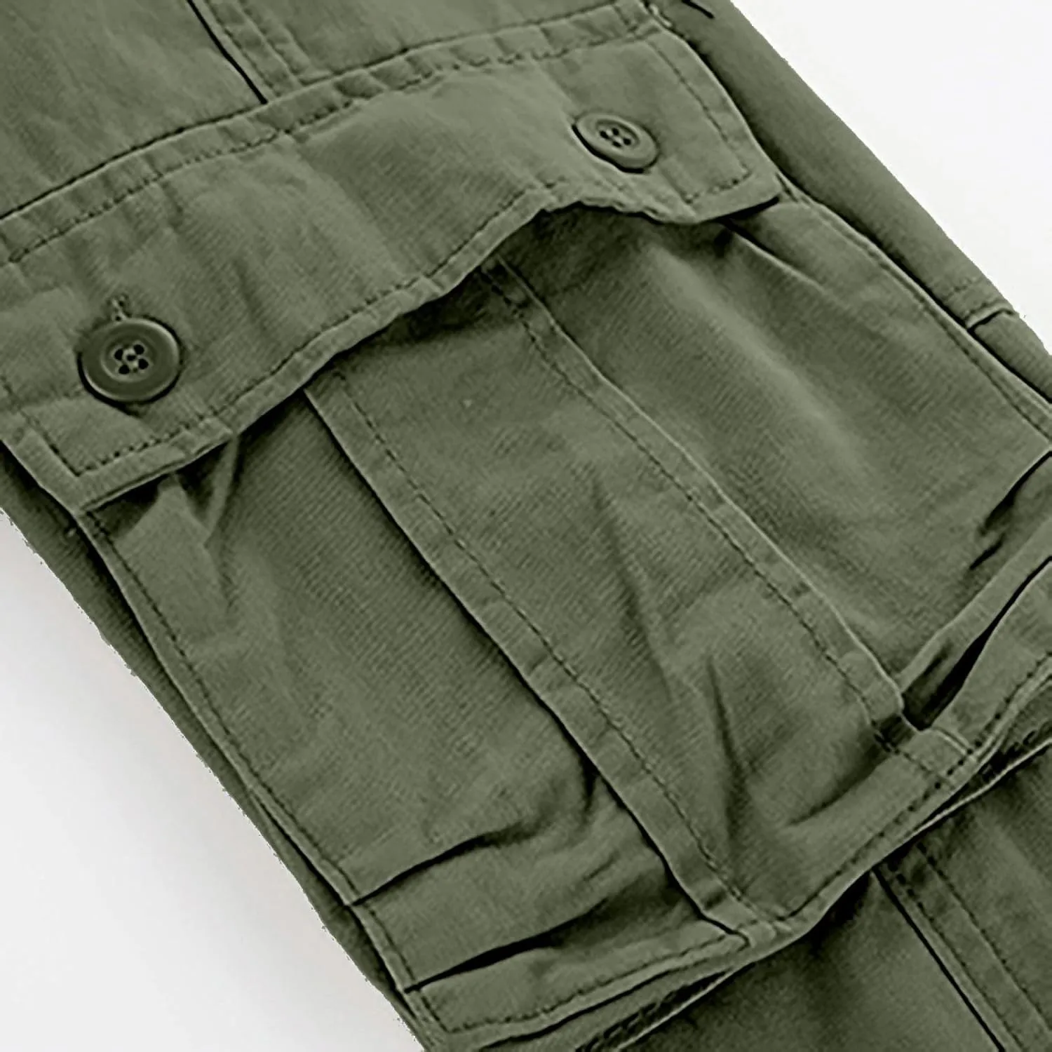 Men's Active Basic Fleece Joggers Overalls with Large Pockets Loose Soft Sweatpants Hiking Drawstring Tactical Pants