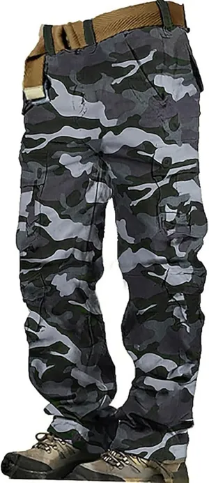 Mens Ankle Banded Pants Straight Leg Cargo Sweatpant Tactical Jogger Pant Man Young Mens Sweatpants Tech Pants