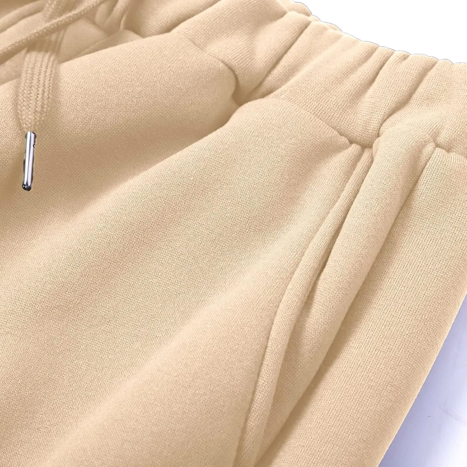 Mens Cargo Sweatpants Baggy Drawstring Elastic Waist Athletic Gym Pants Fall Winter Long Trousers with Pockets