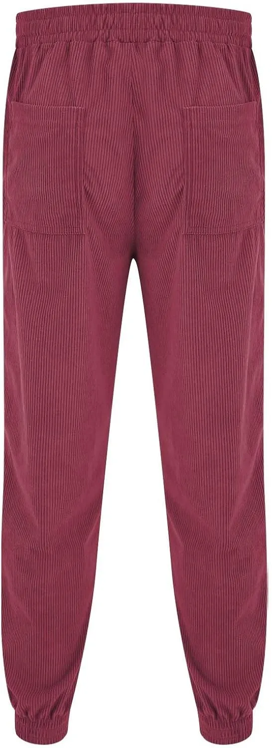 Men's Cargo Sweatpants Pants Mid Trousers Solid Cotton Casual Drawstring Men Elastic Waist with Pockets Athletic