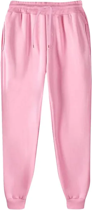 Men's Cargo Sweatpants Wild Drawstring Sports Jogger with Pockets Long Pants Men's Slim Fit Gym Running Workout Pants