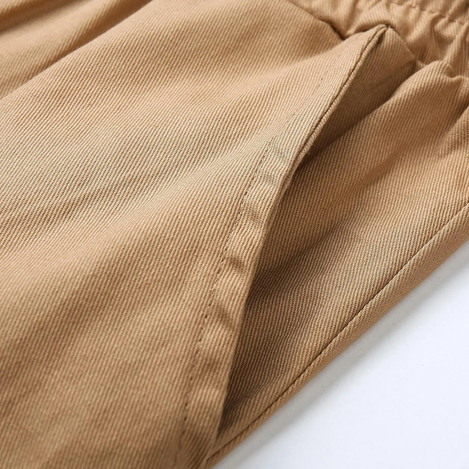 Men's Fleece Sweatpants Leg Fashion Pants Pants Stitching Casual Men's Multi-Pocket Men's Fleece Joggers with