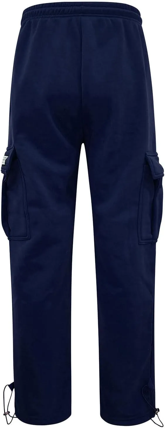 Mens Lightweight Sweatpants Joggers Elastic Waist Cotton Loose Straight Work Pants Tactical Pants with Pockets