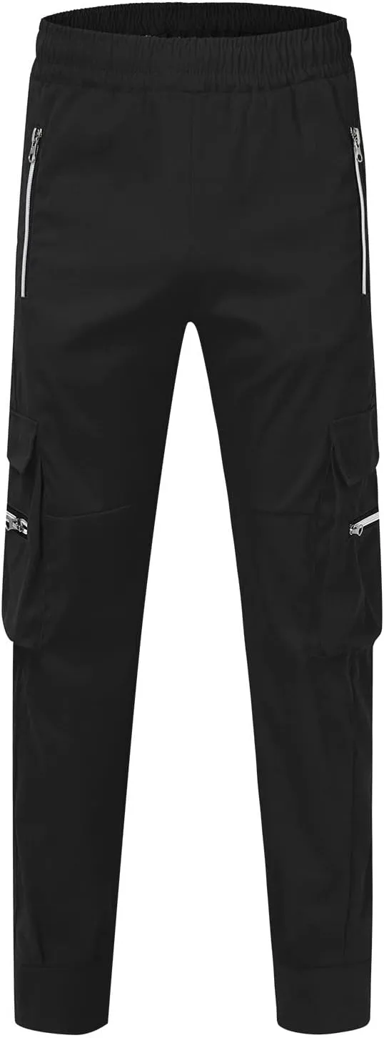Mens Loose Cargo Pants Multi-Pocket Men's Trousers Tooling Solid Men's Pants Men's Cargo Jogger Sweatpants Cargo