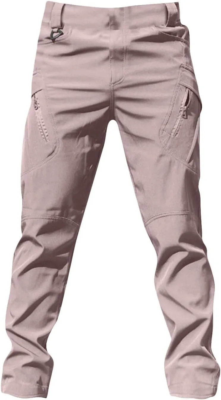 Mens Outdoor Hiking Pants Tactical Military Cargo Pants Slim Fit Waterproof Pant Quick Dry Sweatpants Multi Pockets