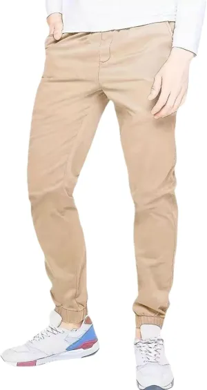 Mens Pants Casual Wrinkle-Resistant Flat-Front Chino Pant Slim Fit Slacks Work Utility Pant Tapered Trousers for Daily