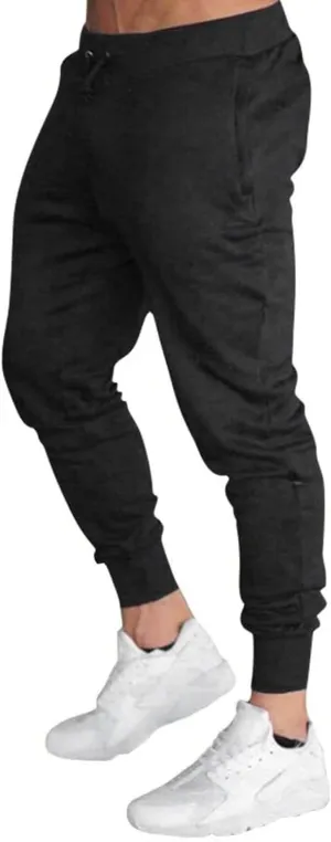 Men's Pants Men's Hiphop Pants Comfy Solid Color Lace-Up Track Cuff Workout Pants with Open Bottom Running