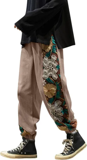 Mens Sweatpants Joggers Pants Man Casual Work Trousers with Pockets Slim Fit Combat Cargo Pants Elastic Waist Hiking