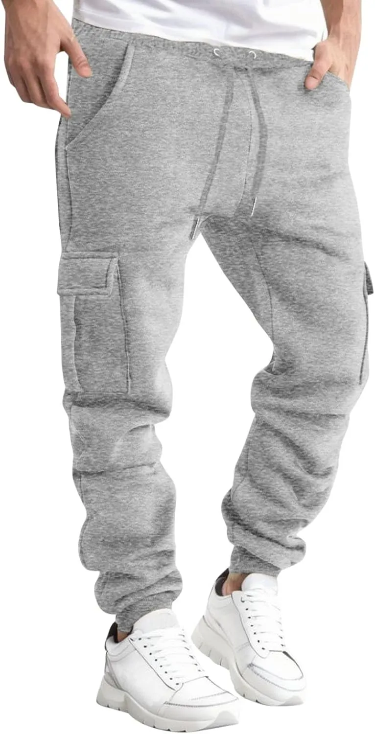 Mens Sweatpants Joggers Pants Man Men's Lightweight Sweatpants Open Bottom Loose Fit Sweat Pants for Men Straight Leg